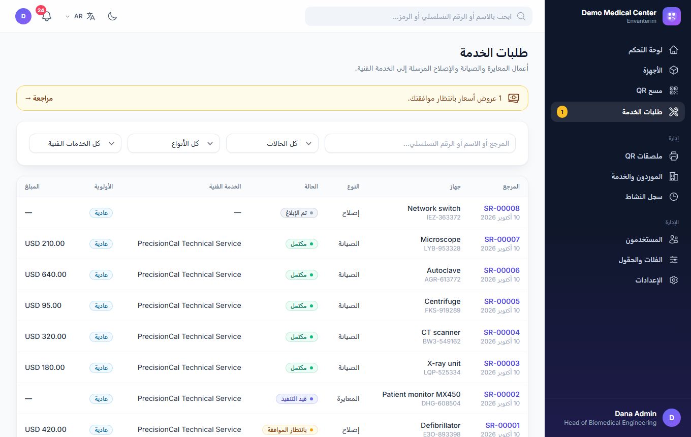 وحدة الخدمة الفنية